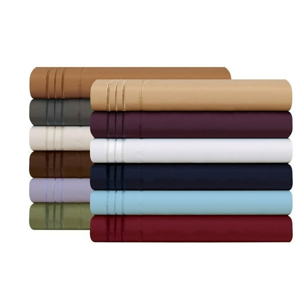 Luxury Quality 2 pc Pillow Case Set Egyptian Cotton Queen Size White Solid